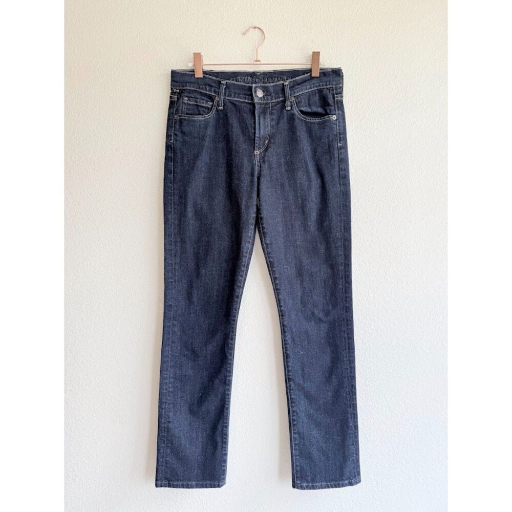 Citizens of Humanity Elson Medium Rise Straight Leg Jeans in Indigo Blue size 28